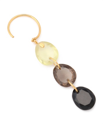 ödül（オジュール×NORC） 天然石 3連スイングピアス ゴールドカラー 別注】odul SWING TRIO PIERCED EARRING N.O.R.C｜クロスプラス公式