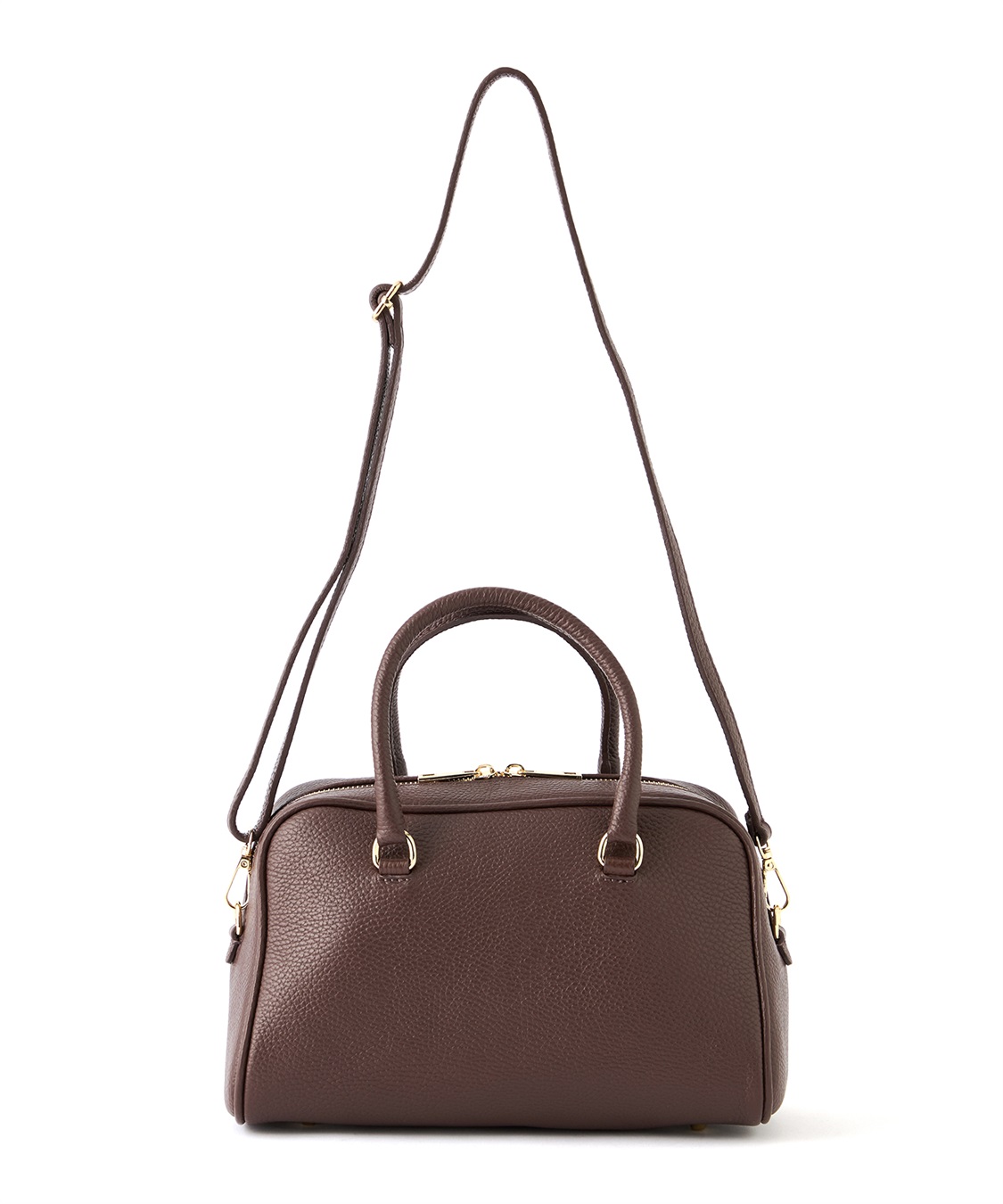 AULENTTIブラックレザーバッグ ゴールド金具 MADE IN ITALY】オウレンティ AULENTTI レザー2wayハンドバッグ