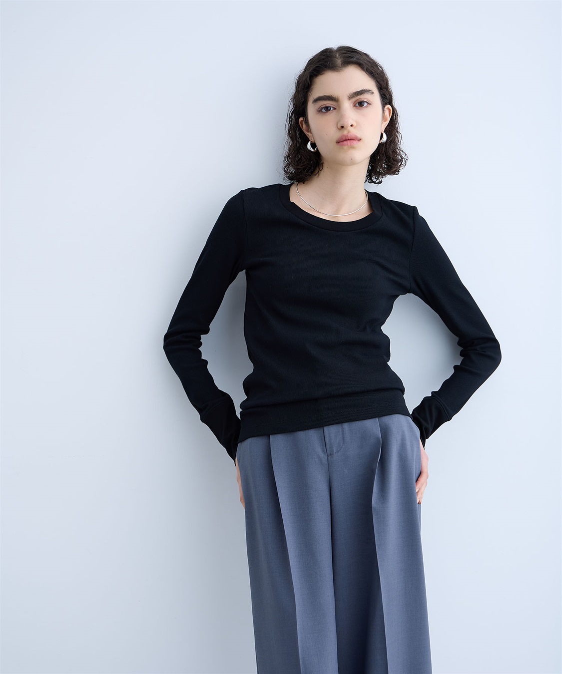 N.O.R.C テレコクルーネックトップス_sub_2