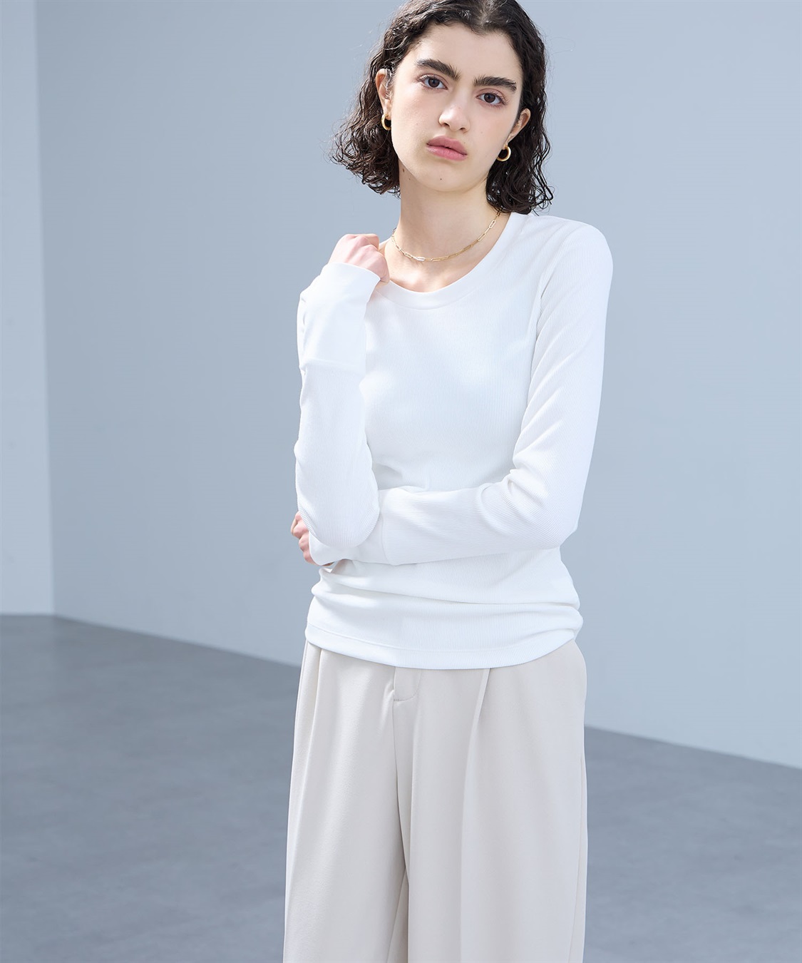 N.O.R.C テレコクルーネックトップス_sub_6