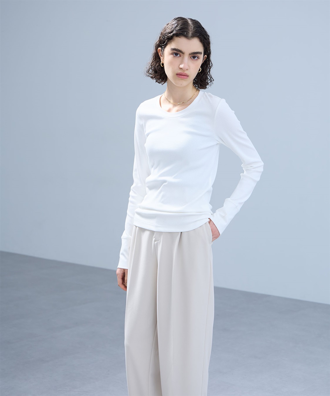 N.O.R.C テレコクルーネックトップス_sub_7