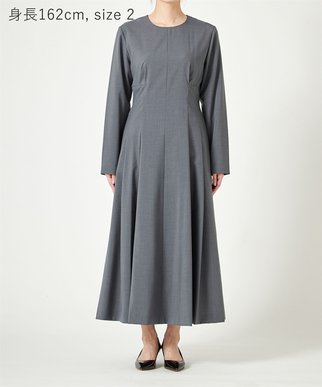 ウォシャブルタックフレアワンピース【CLEAN MOTION】 N.O.R.C