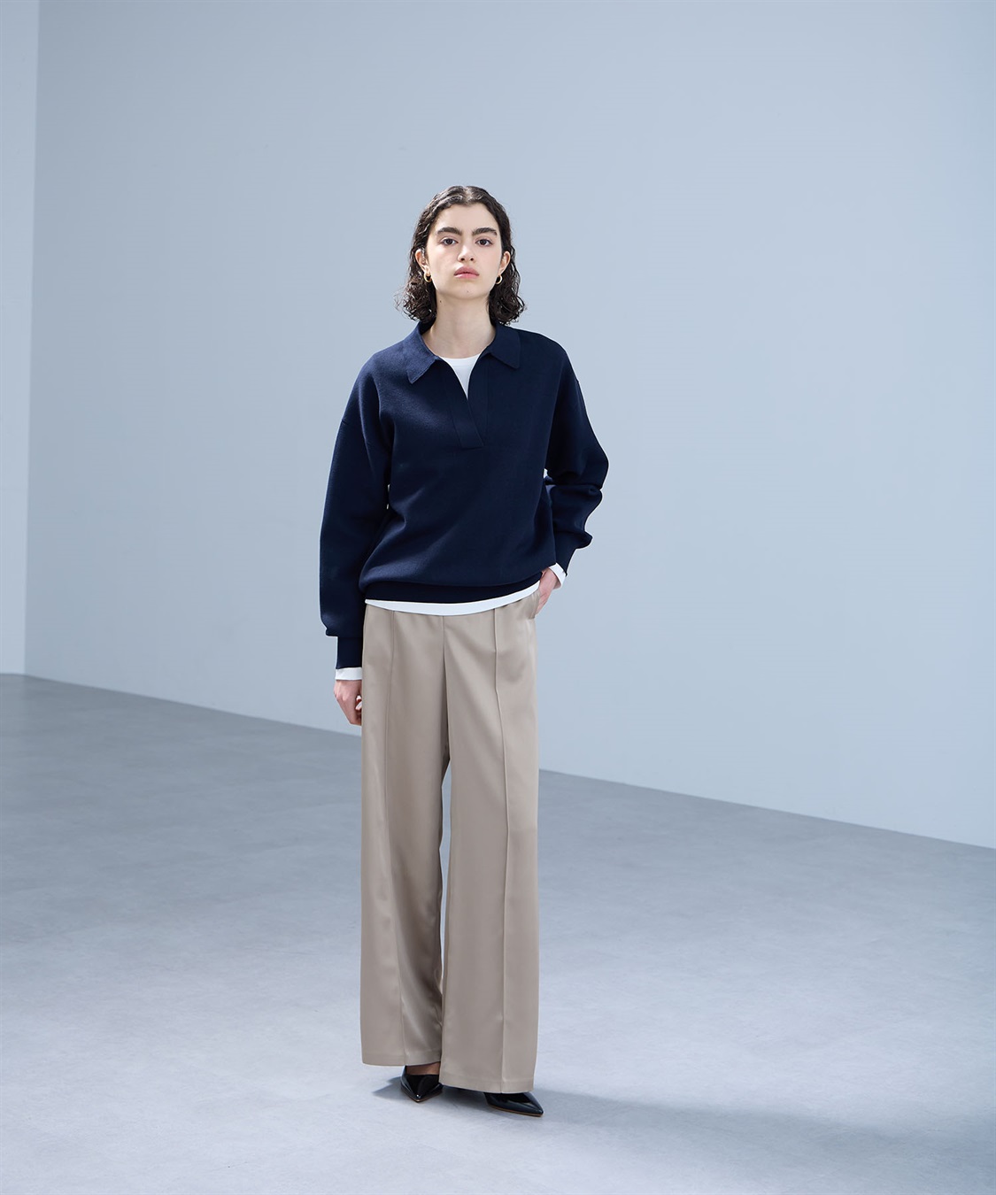 スウェットライクスキッパーニット N.O.R.C｜クロスプラス公式通販サイト