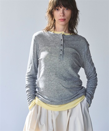 N.O.R.C TENCEL WOOL ヘンリーネックトップス_subthumb_7