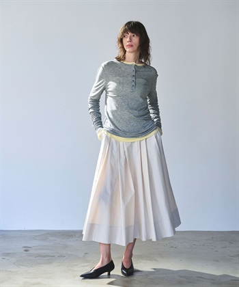 N.O.R.C TENCEL WOOL ヘンリーネックトップス_subthumb_8