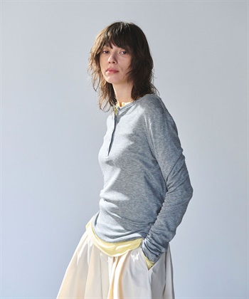 N.O.R.C TENCEL WOOL ヘンリーネックトップス_subthumb_9