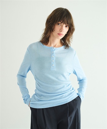 N.O.R.C TENCEL WOOL ヘンリーネックトップス_subthumb_12