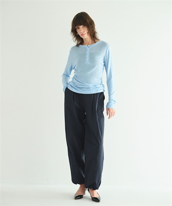 N.O.R.C TENCEL WOOL ヘンリーネックトップス_subthumb_13