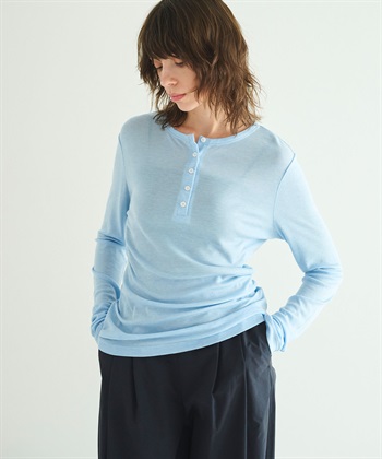N.O.R.C TENCEL WOOL ヘンリーネックトップス_subthumb_15