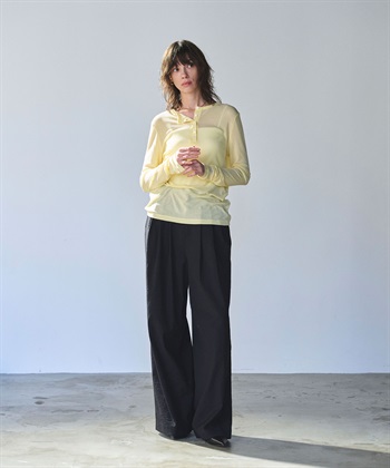N.O.R.C TENCEL WOOL ヘンリーネックトップス_subthumb_18
