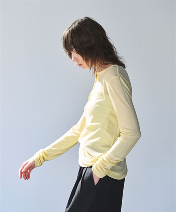N.O.R.C TENCEL WOOL ヘンリーネックトップス_subthumb_19
