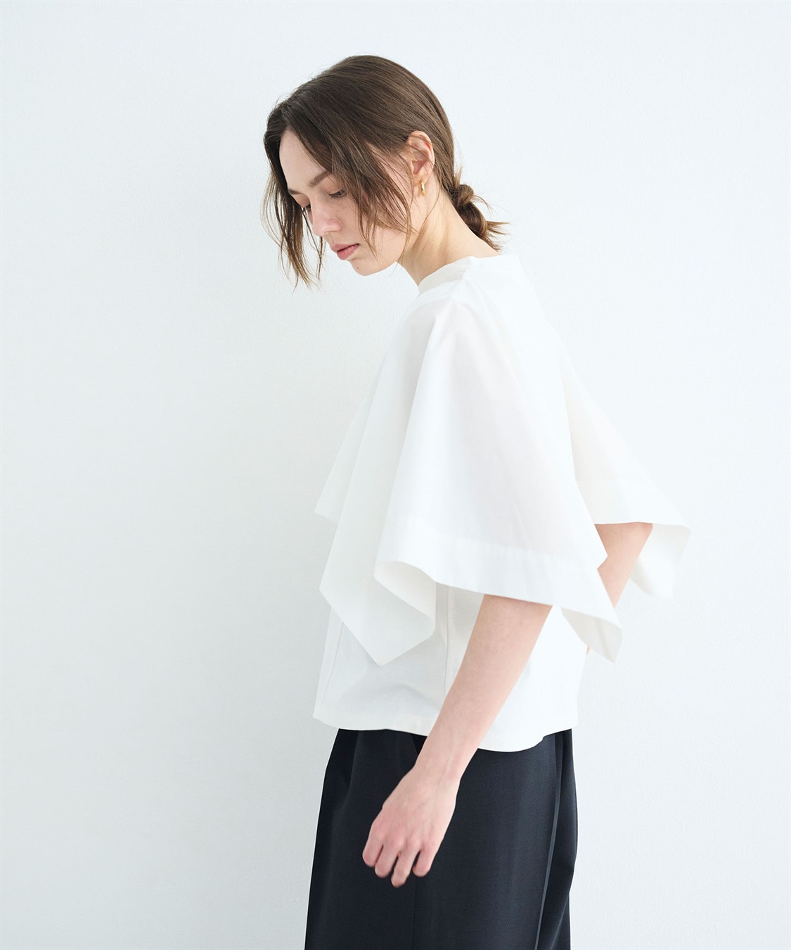 N.O.R.C タイプライターハンカチスリーブトップス【クールスムース】_sub_6