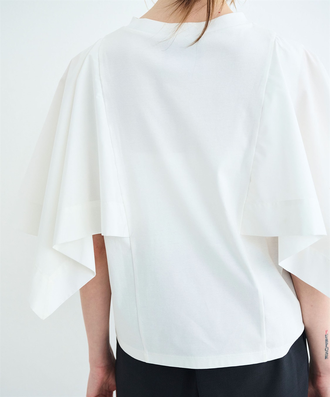 N.O.R.C タイプライターハンカチスリーブトップス【クールスムース】_sub_9