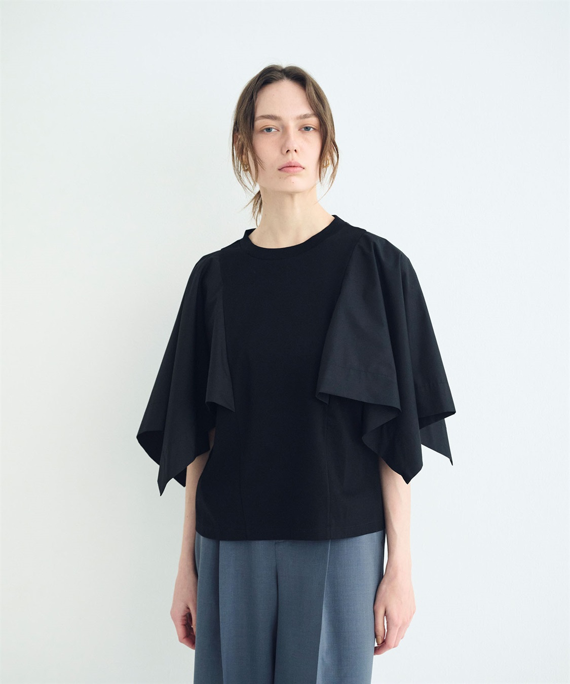 N.O.R.C タイプライターハンカチスリーブトップス【クールスムース】_sub_12