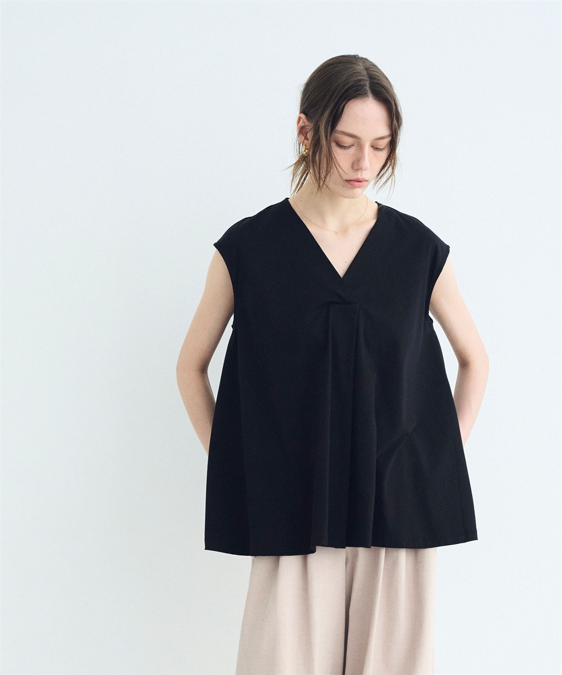 N.O.R.C タイプライターフレアトップス【クールスムース】_sub_4