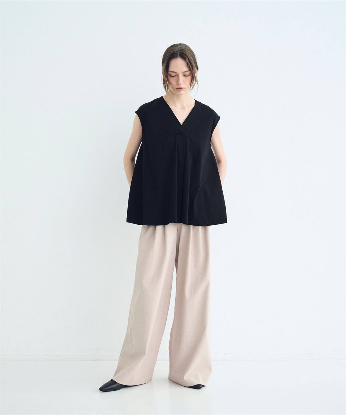 N.O.R.C タイプライターフレアトップス【クールスムース】_sub_6