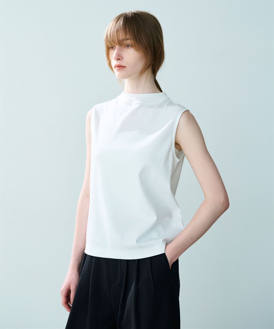 N.O.R.C ハイネックノースリーブT【クールスムース】_sub_3