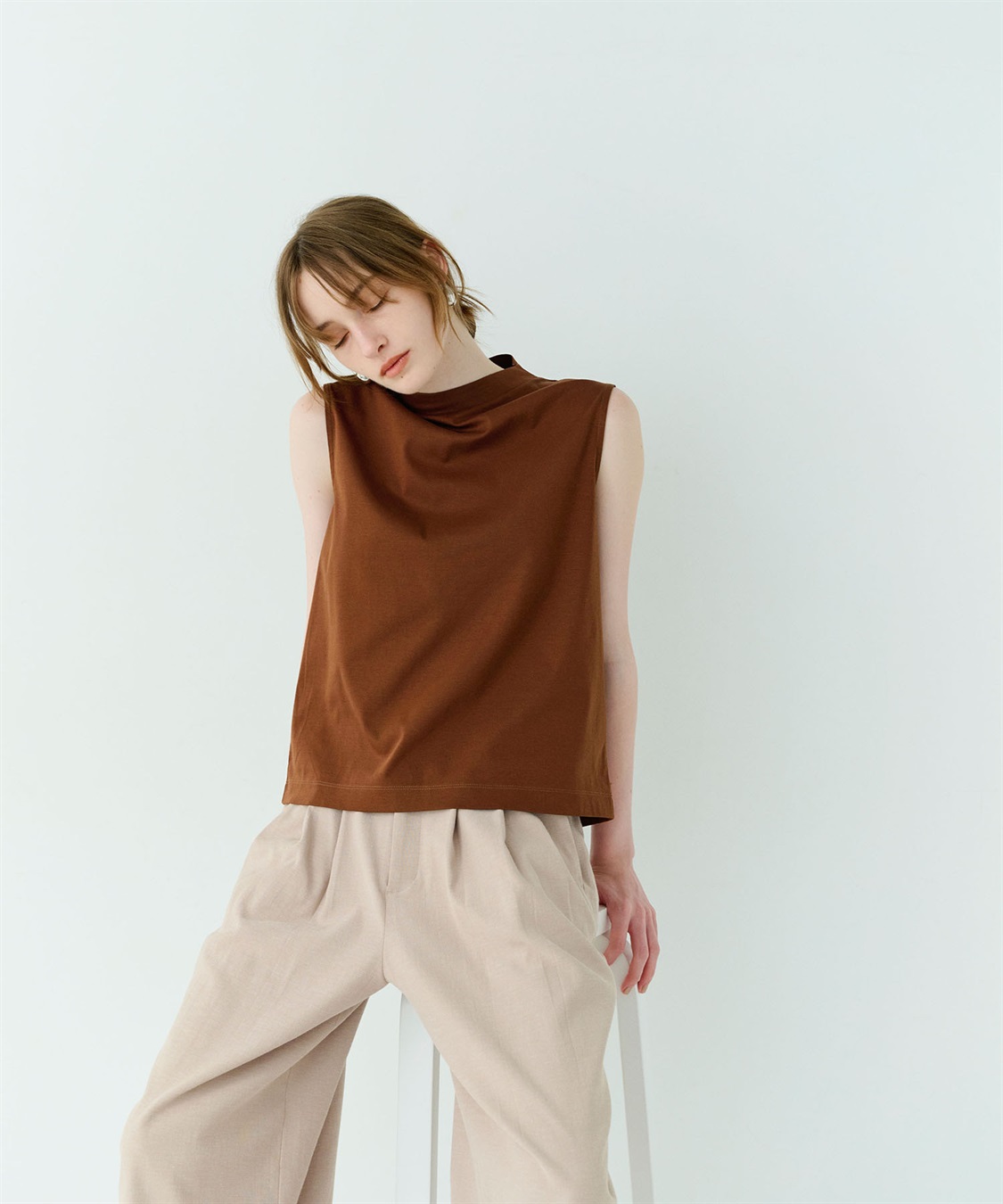 N.O.R.C ハイネックノースリーブT【クールスムース】_sub_16