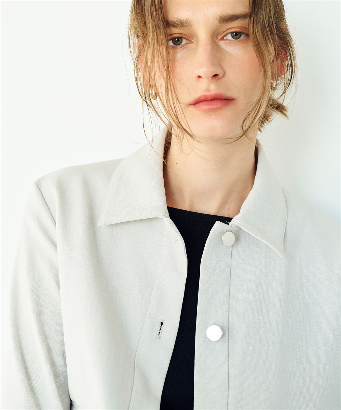 N.O.R.C 【リネンオックス】ラウンドショートジャケット_sub_3