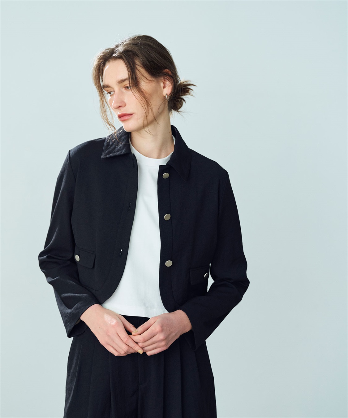 N.O.R.C 【リネンオックス】ラウンドショートジャケット_sub_8