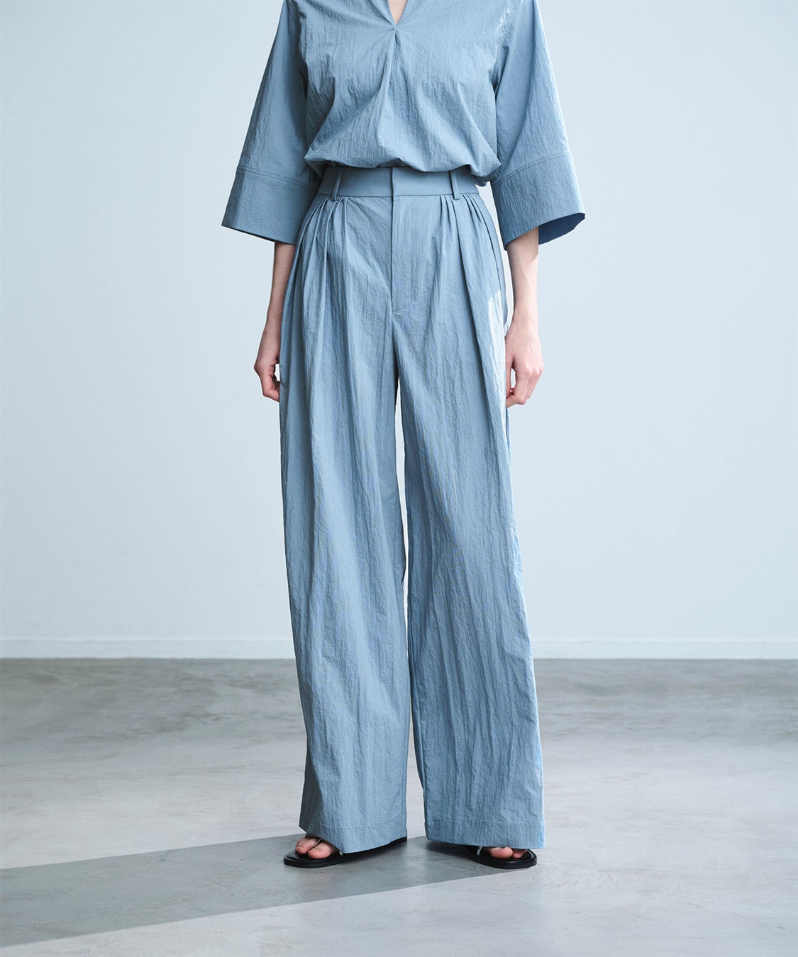 N.O.R.C ナイロンタスランタックワイドパンツ【AIRY MOTION】_sub_1