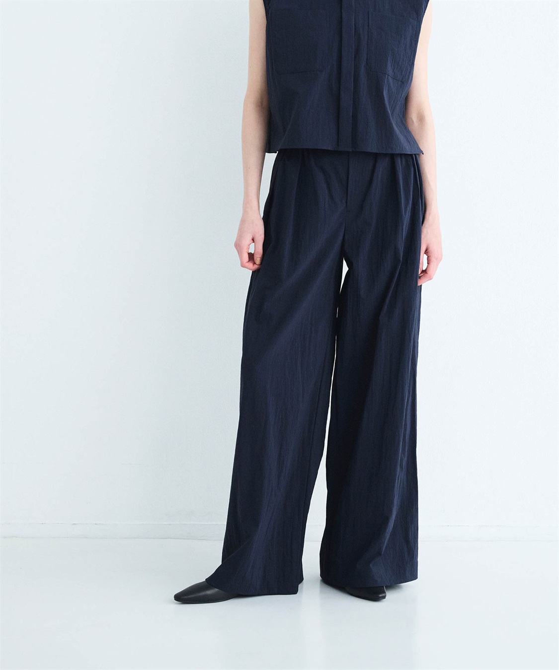 N.O.R.C ナイロンタスランタックワイドパンツ【AIRY MOTION】_sub_3