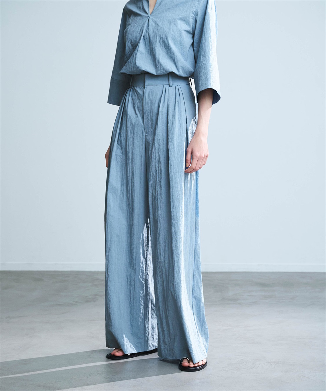 N.O.R.C ナイロンタスランタックワイドパンツ【AIRY MOTION】_sub_5