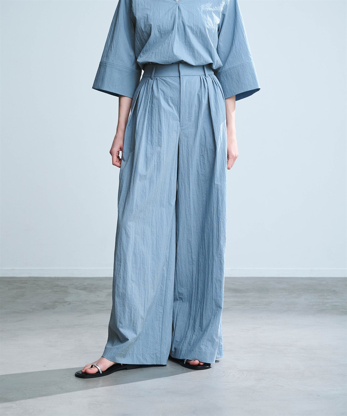 N.O.R.C ナイロンタスランタックワイドパンツ【AIRY MOTION】_sub_6