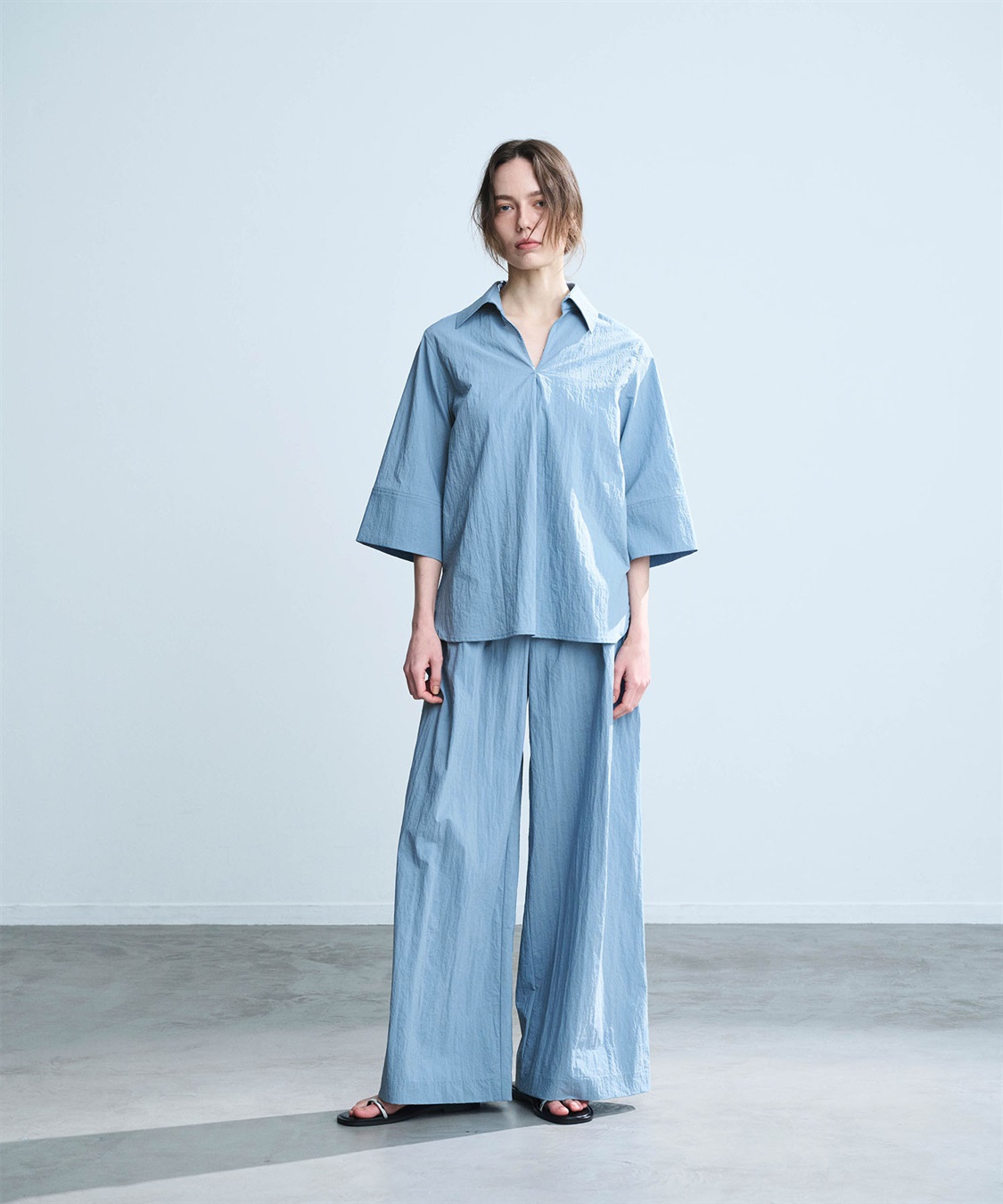 N.O.R.C ナイロンタスランタックワイドパンツ【AIRY MOTION】_sub_7