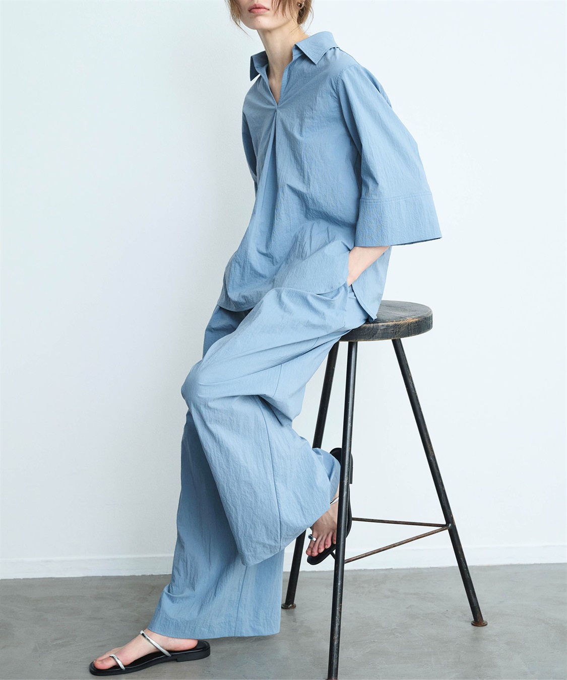 N.O.R.C ナイロンタスランタックワイドパンツ【AIRY MOTION】_sub_8