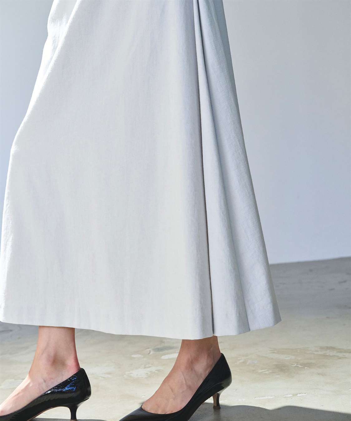 リネンオックス】サイドタックフレアスカート N.O.R.C｜クロスプラス