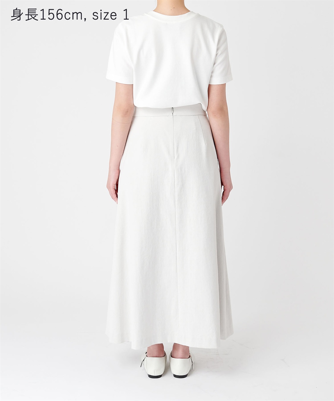 リネンオックス】サイドタックフレアスカート N.O.R.C｜クロス