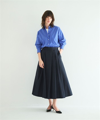 N.O.R.C 【FITTING CAMPAIGN対象商品】タックフレアスカート【NYLON WEATHER】_subthumb_8