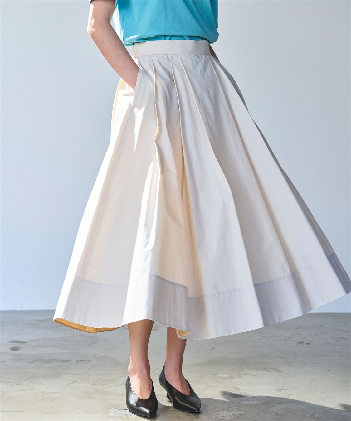 N.O.R.C タックフレアスカート【NYLON WEATHER】_sub_1