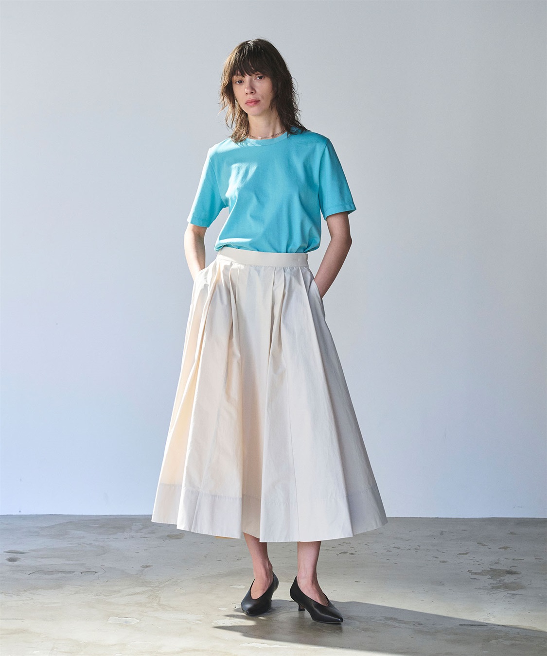 N.O.R.C タックフレアスカート【NYLON WEATHER】_sub_3