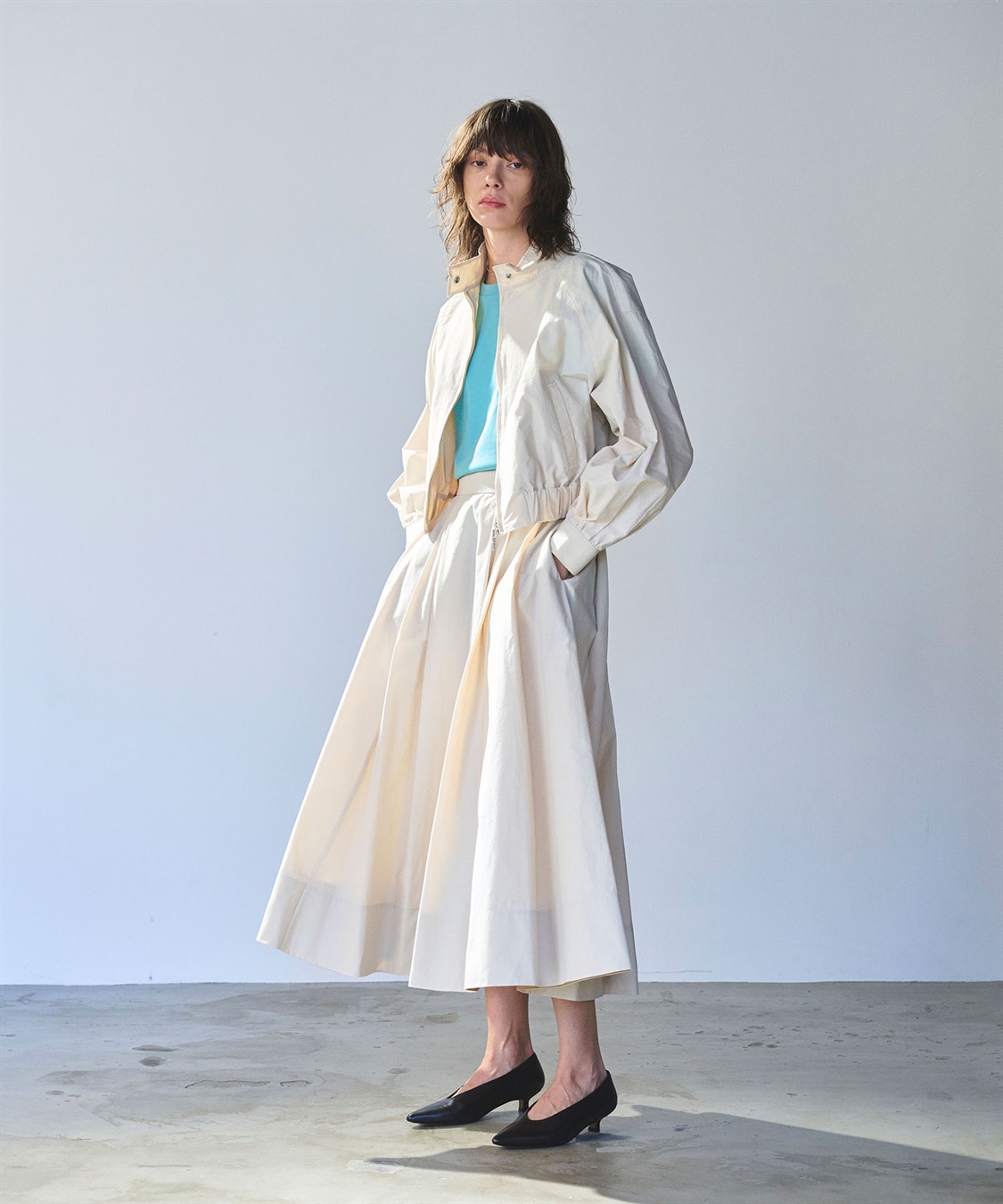 N.O.R.C タックフレアスカート【NYLON WEATHER】_sub_4