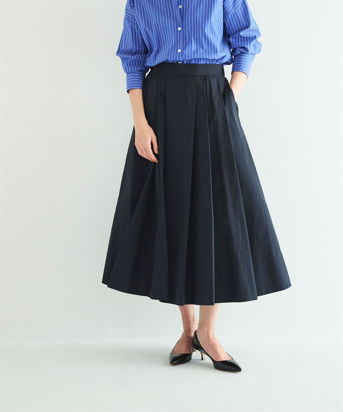 N.O.R.C タックフレアスカート【NYLON WEATHER】_sub_5