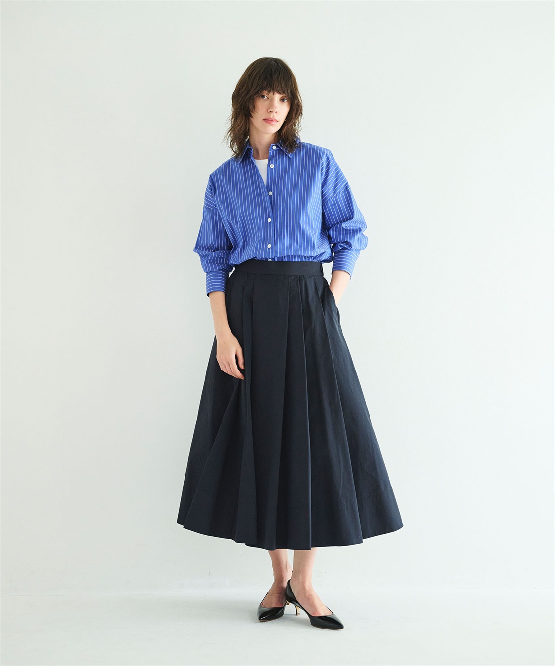 N.O.R.C タックフレアスカート【NYLON WEATHER】_sub_8