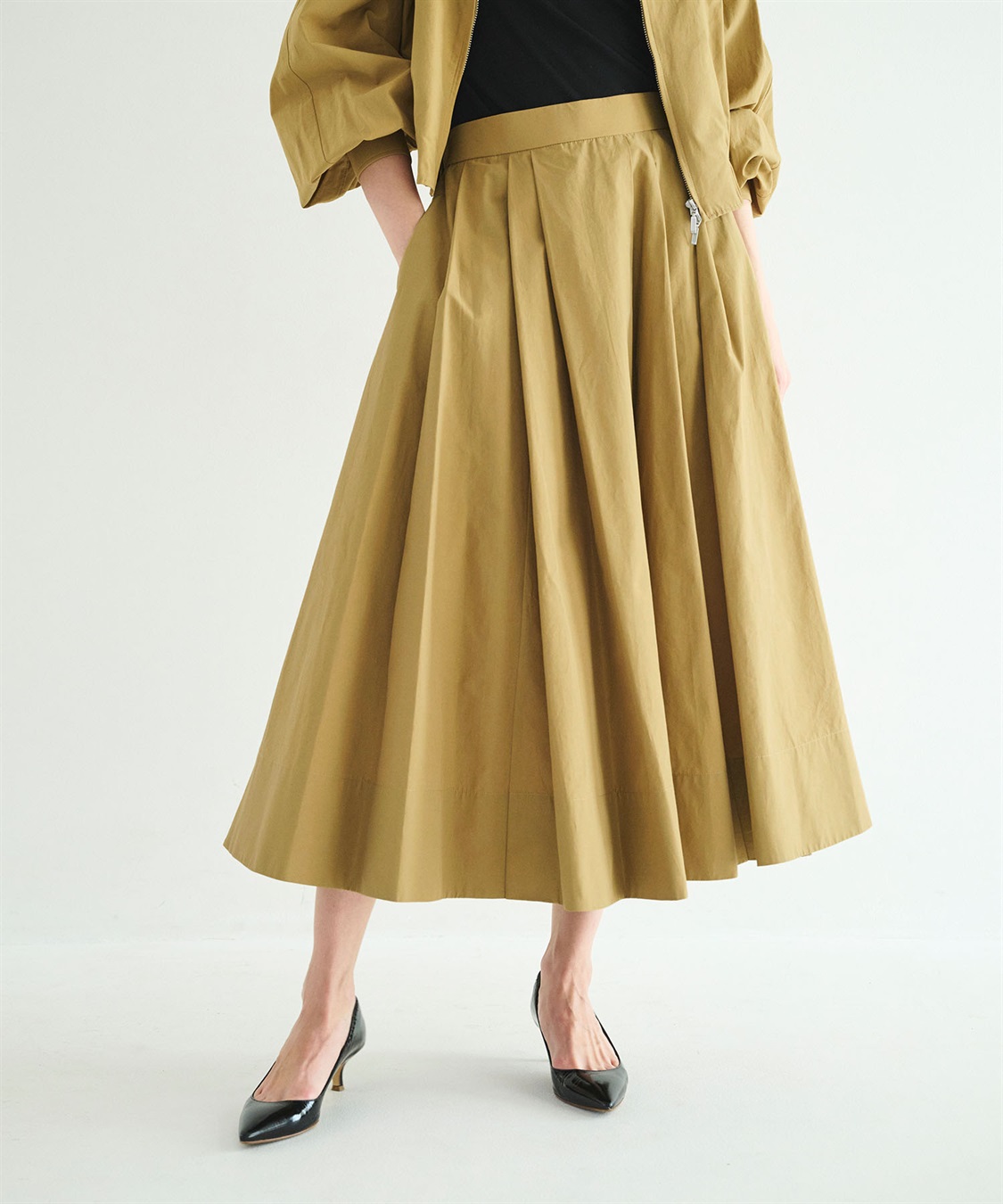 N.O.R.C タックフレアスカート【NYLON WEATHER】_sub_9