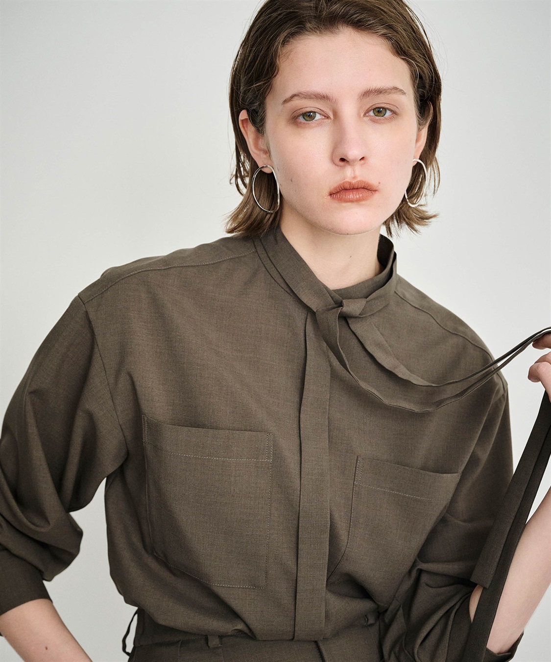 N.O.R.C アシンメトリーフープピアス_sub_1