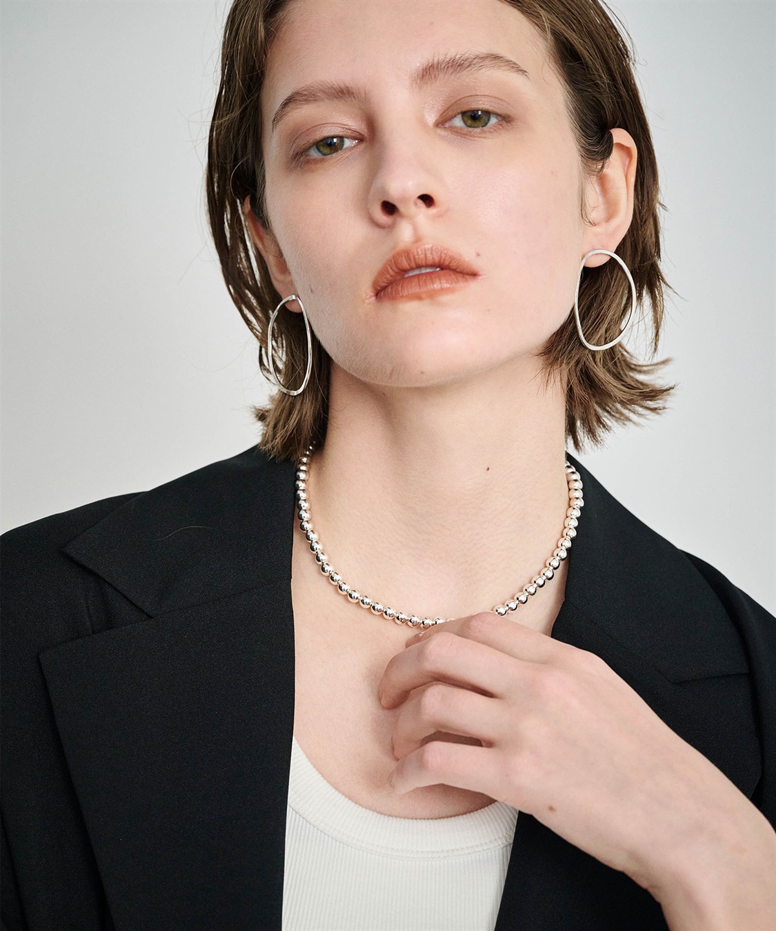 N.O.R.C アシンメトリーフープピアス_sub_2