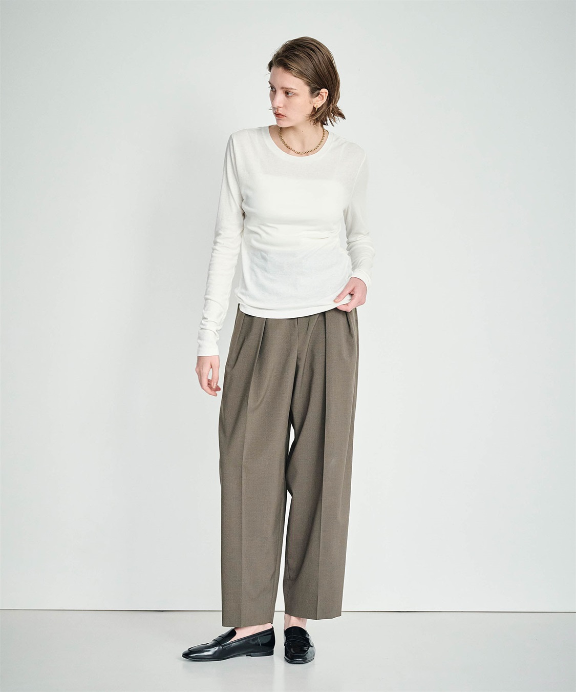 N.O.R.C コットンシアーロングスリーブトップス_sub_7