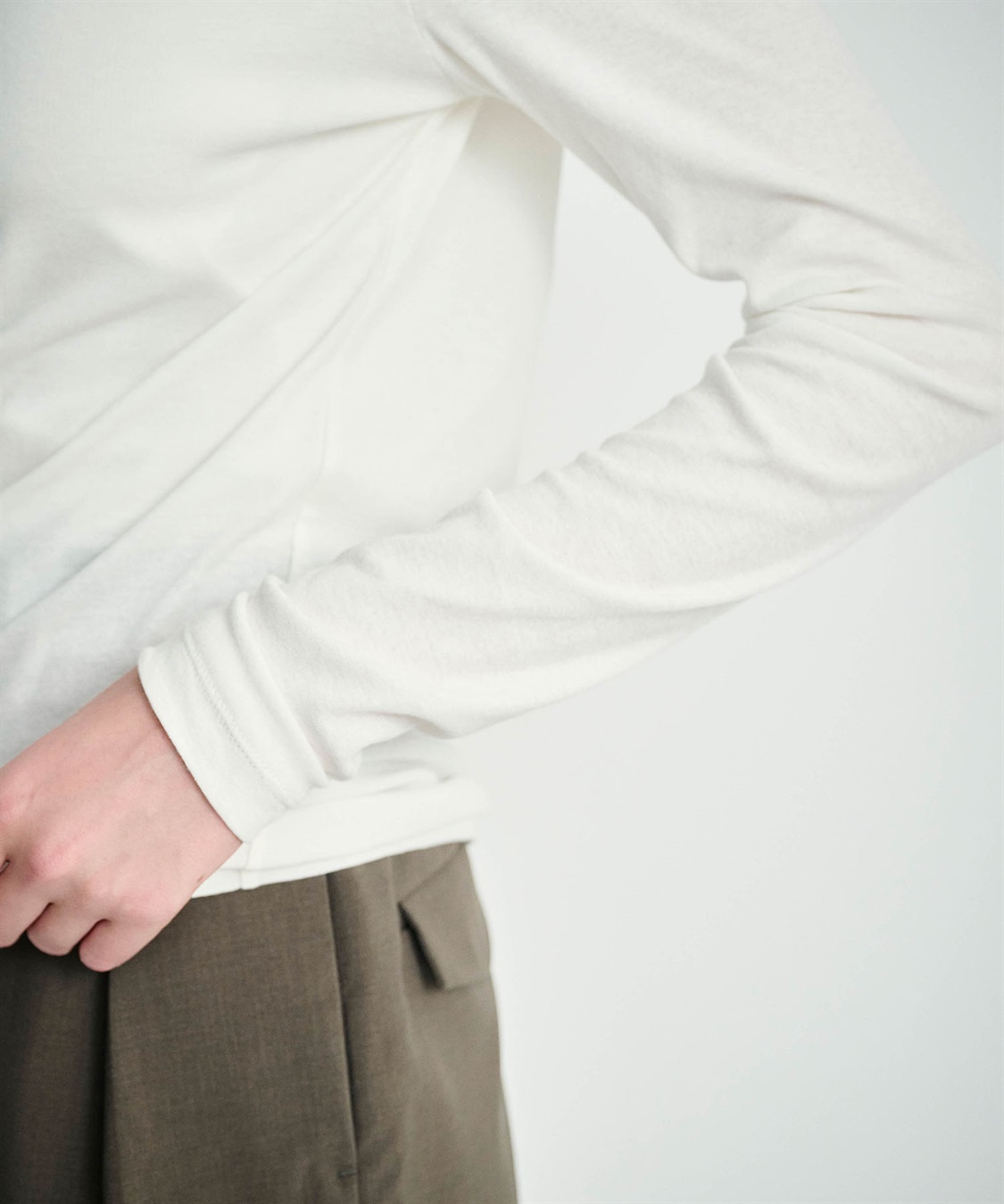 N.O.R.C コットンシアーロングスリーブトップス_sub_12