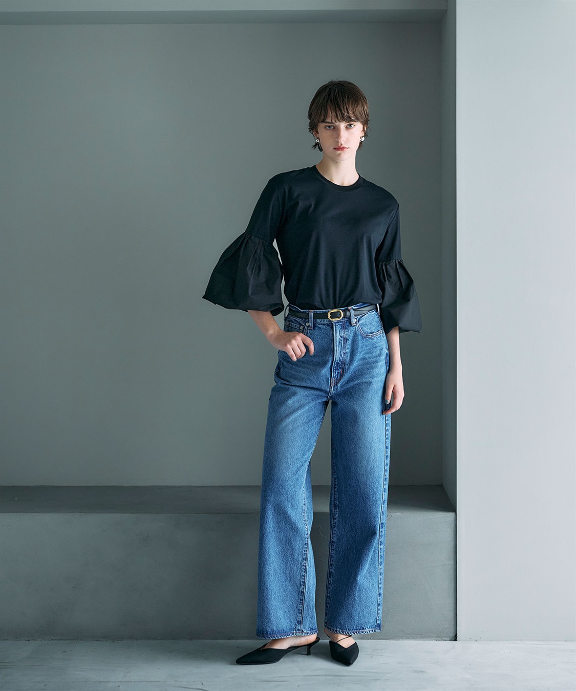 N.O.R.C タイプライターバルーンスリーブトップス【マルチファンクション】_sub_3