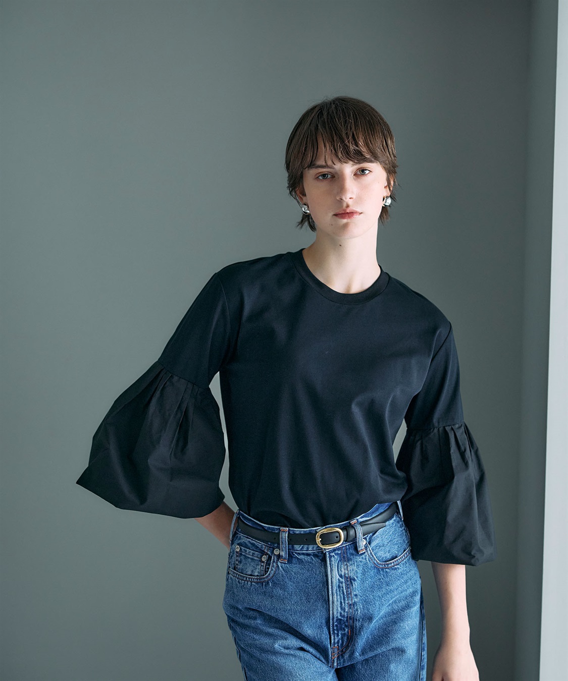 N.O.R.C タイプライターバルーンスリーブトップス【マルチファンクション】_sub_4