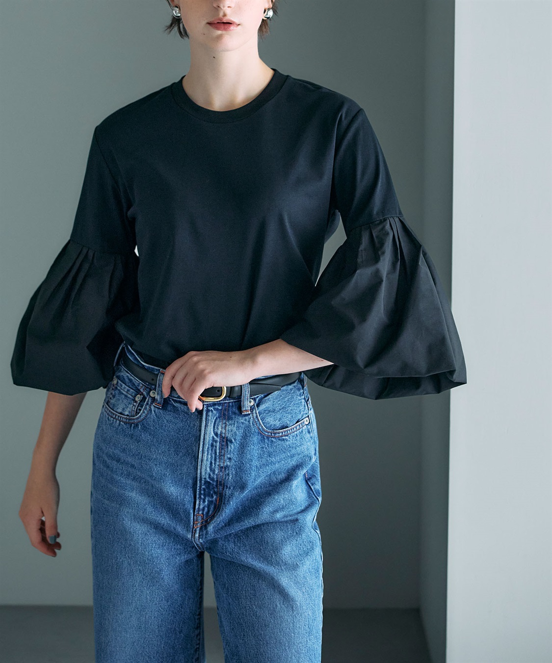 N.O.R.C タイプライターバルーンスリーブトップス【マルチファンクション】_sub_5