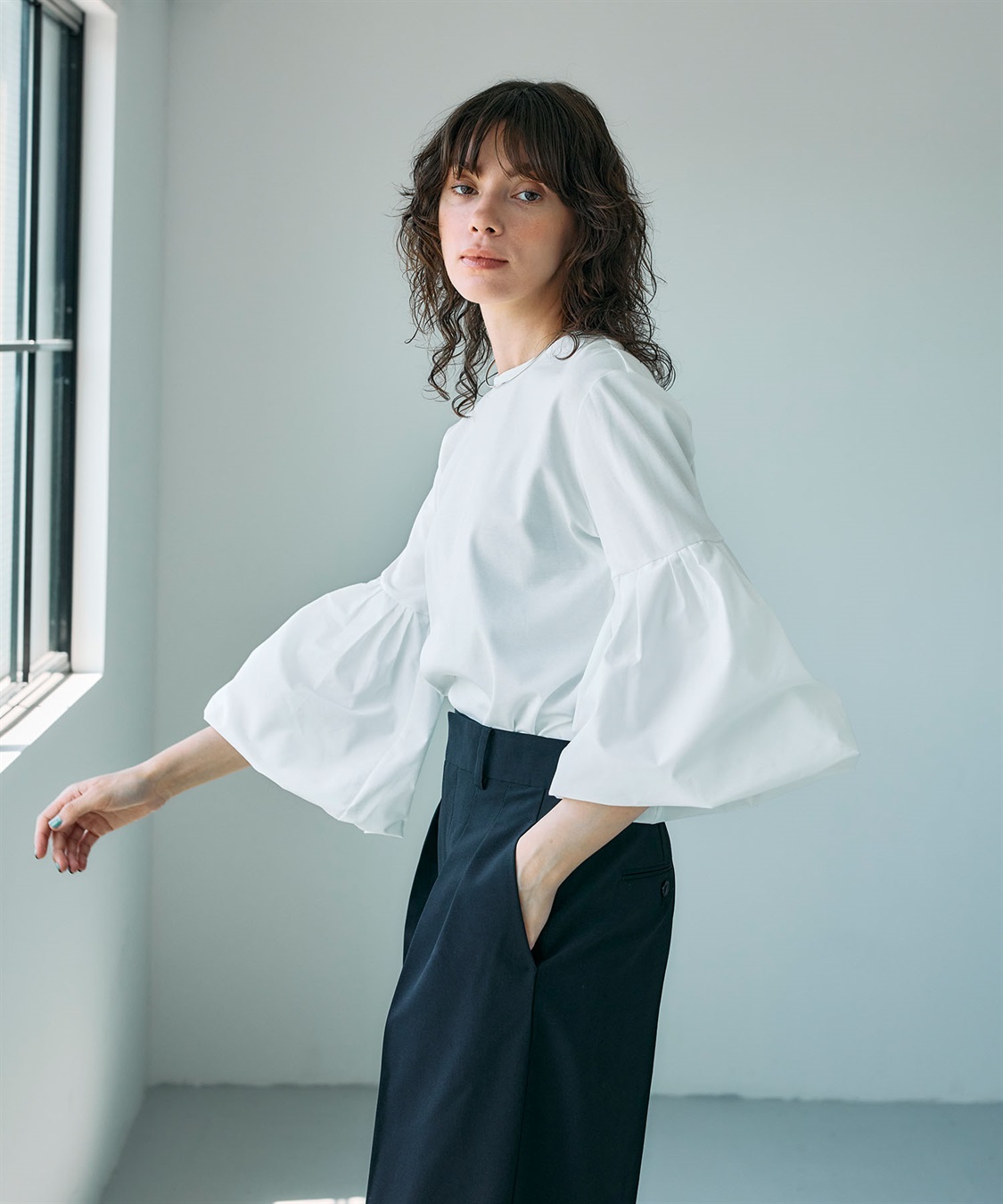 N.O.R.C タイプライターバルーンスリーブトップス【マルチファンクション】_sub_6