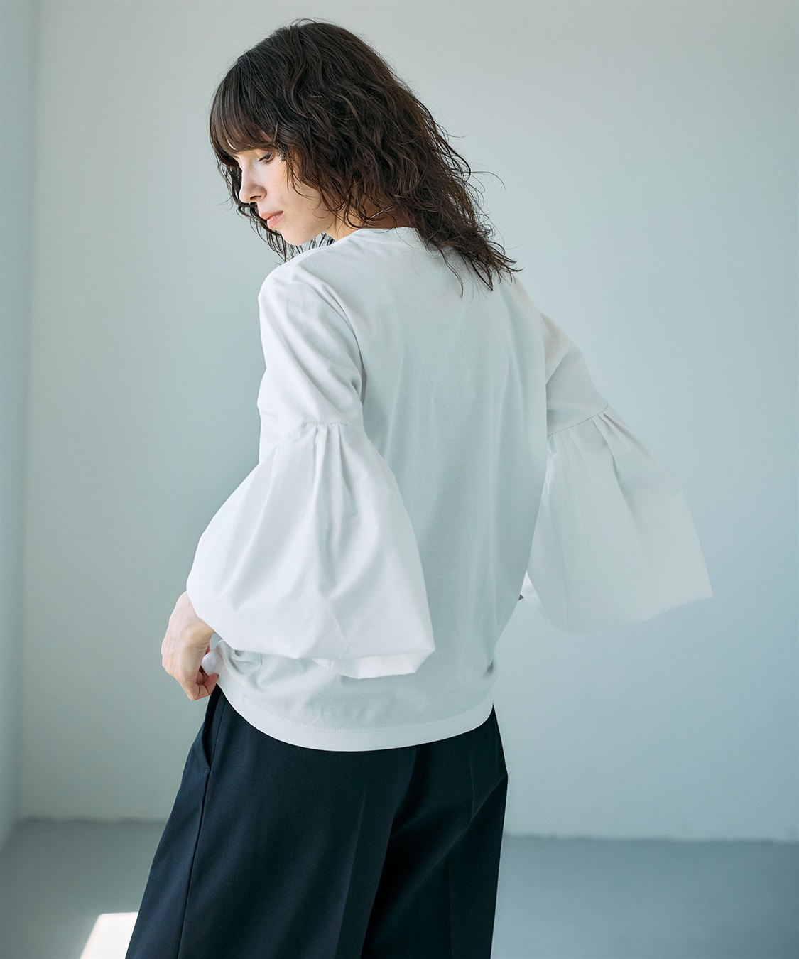 N.O.R.C タイプライターバルーンスリーブトップス【マルチファンクション】_sub_8