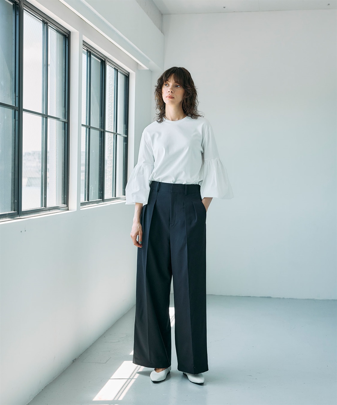 N.O.R.C タイプライターバルーンスリーブトップス【マルチファンクション】_sub_9