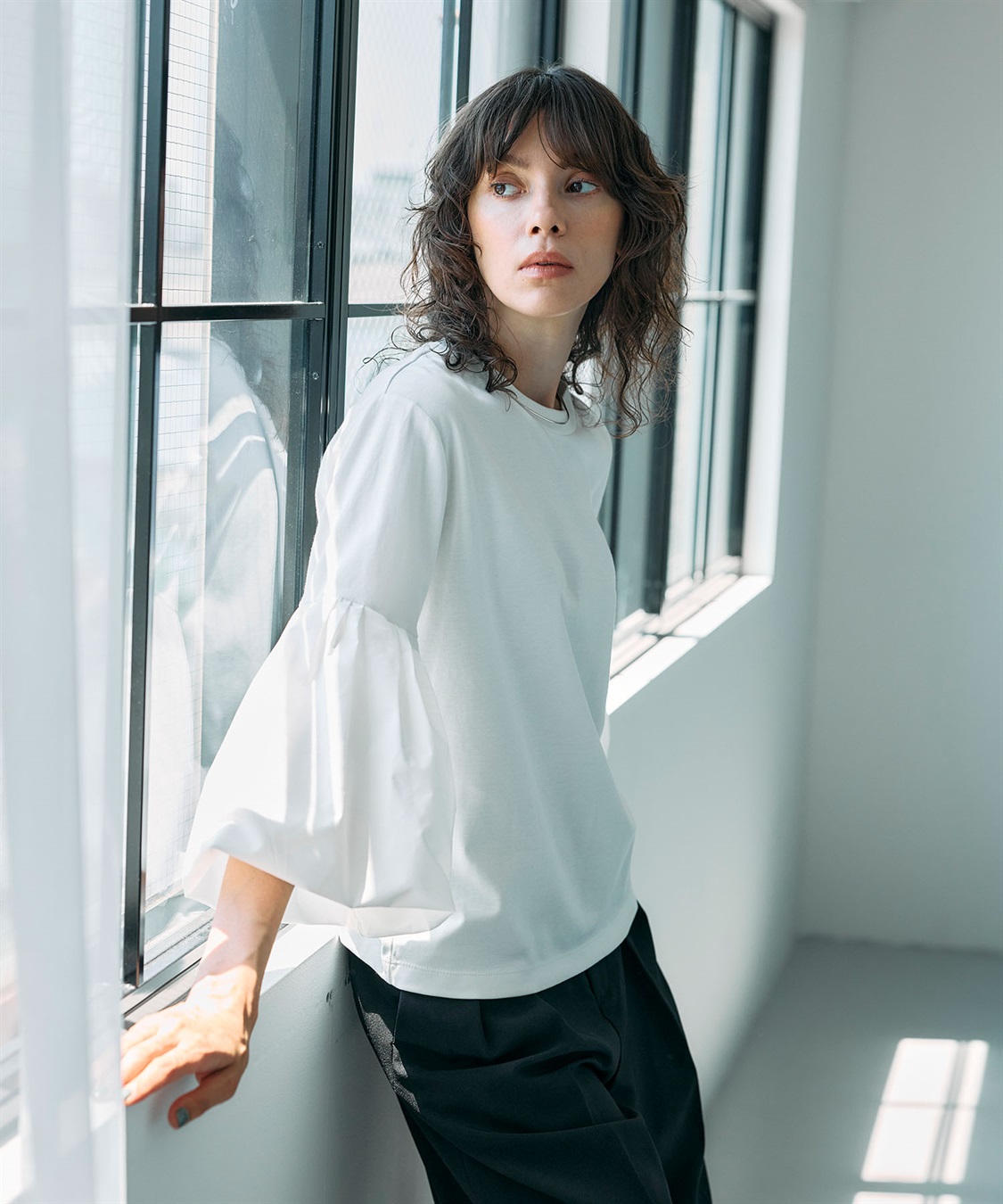 N.O.R.C タイプライターバルーンスリーブトップス【マルチファンクション】_sub_10